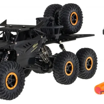 Crawler Rock Za Djecu 6+ Model Na Daljinsko Upravljanje 1:10 6x6 Pogon + Rezervni Kotači, Crna 2
