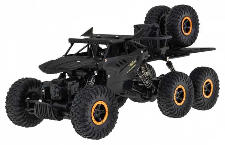 Crawler Rock Za Djecu 6+ Model Na Daljinsko Upravljanje 1:10 6x6 Pogon + Rezervni Kotači, Crna 3