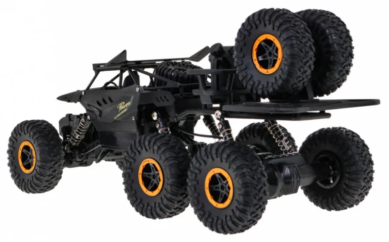Crawler Rock Za Djecu 6+ Model Na Daljinsko Upravljanje 1:10 6x6 Pogon + Rezervni Kotači, Crna 4