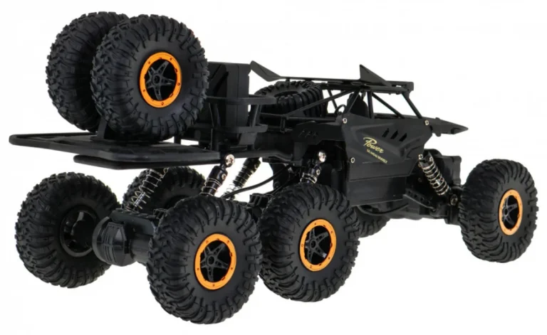 Crawler Rock Za Djecu 6+ Model Na Daljinsko Upravljanje 1:10 6x6 Pogon + Rezervni Kotači, Crna 5