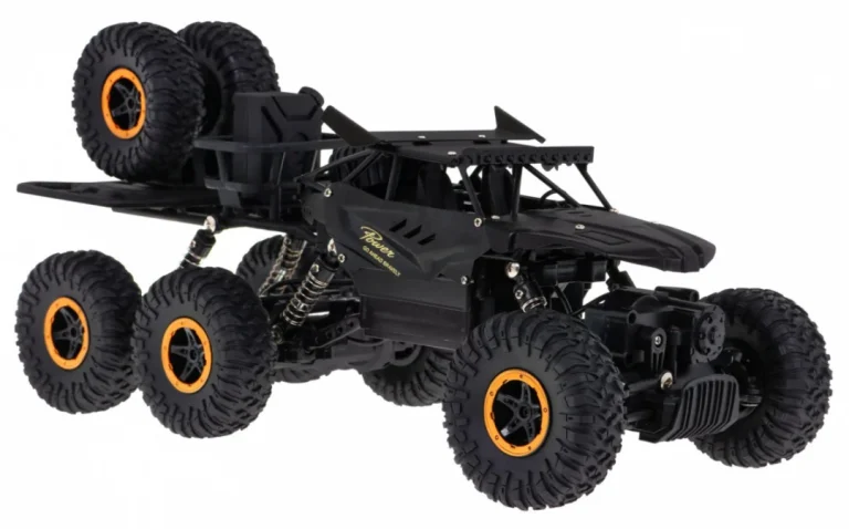 Crawler Rock Za Djecu 6+ Model Na Daljinsko Upravljanje 1:10 6x6 Pogon + Rezervni Kotači, Crna 6
