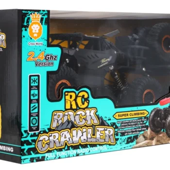Crawler Rock Za Djecu 6+ Model Na Daljinsko Upravljanje 1:10 6x6 Pogon + Rezervni Kotači, Crna 8