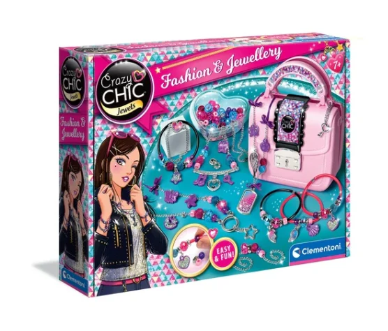 Crazy Chic Diy Set S Torbicom, Perlicama I Narukvicama Clementoni 17651 1