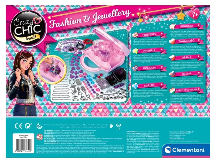 Crazy Chic Diy Set S Torbicom, Perlicama I Narukvicama Clementoni 17651 3