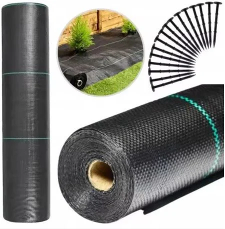 Crni Agrotekstil Protiv Korova 110 Cm × 50 M 135 G/m² + Sidra 1