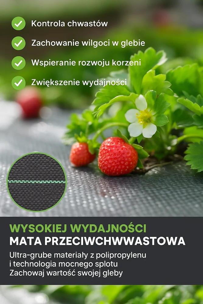 Crni Agrotekstil Protiv Korova 160 Cm × 50 M 90 G/m² + Sidra 9