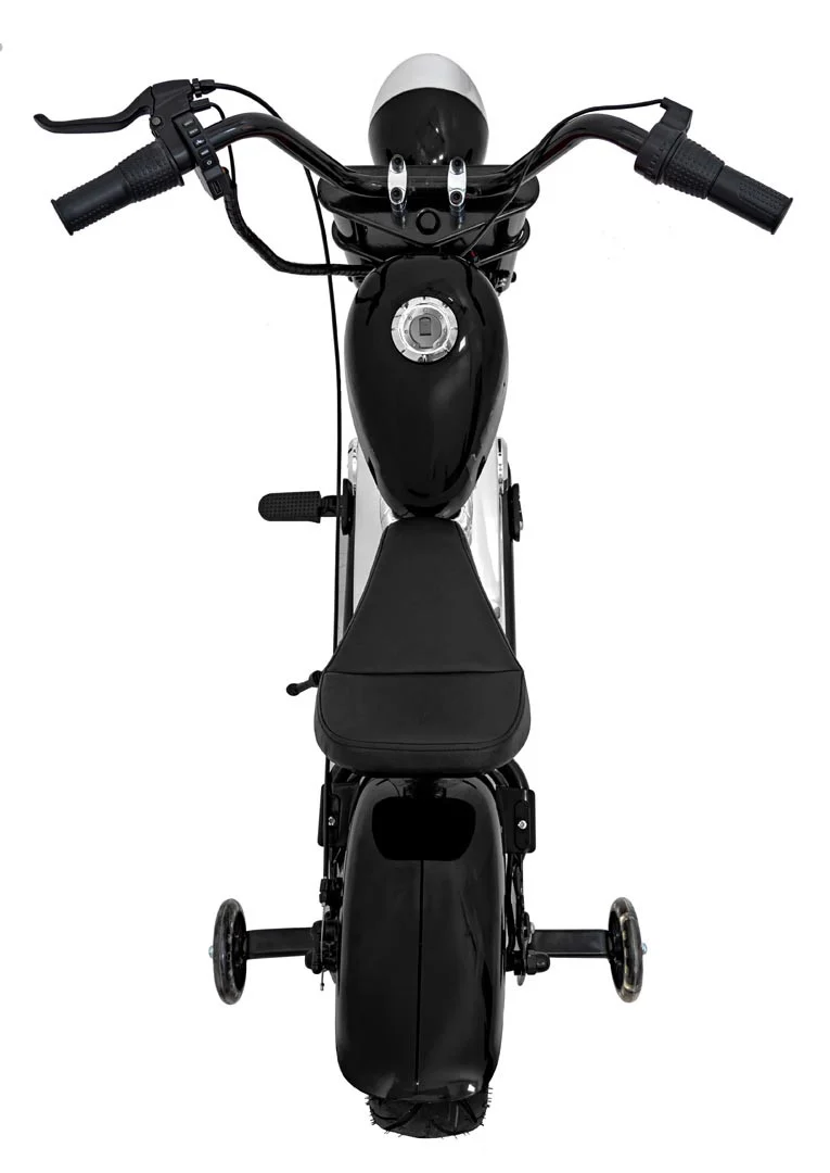 Crni Motocikl Chopper Warrior, Crna Motor Na Akumulator 10