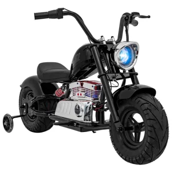 Crni Motocikl Chopper Warrior, Crna Motor Na Akumulator 5
