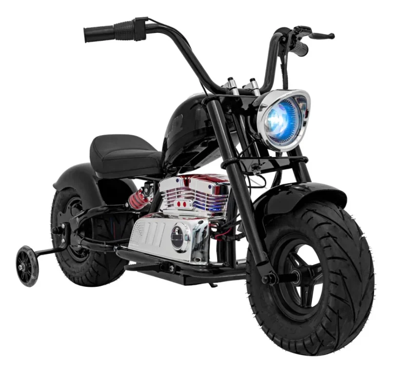 Crni Motocikl Chopper Warrior, Crna Motor Na Akumulator 5