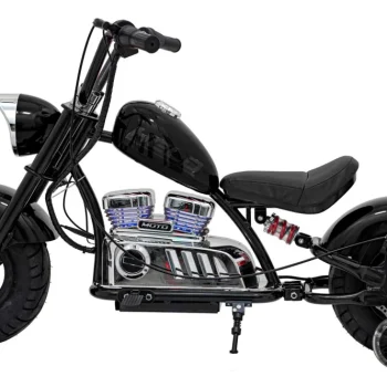 Crni Motocikl Chopper Warrior, Crna Motor Na Akumulator 6
