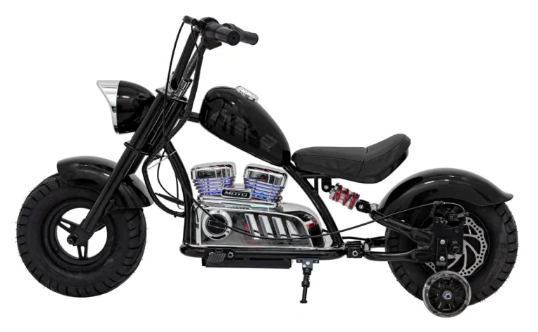 Crni Motocikl Chopper Warrior, Crna Motor Na Akumulator 6