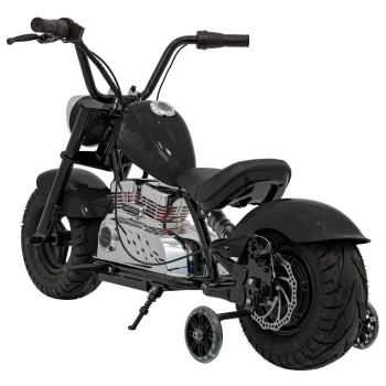 Crni Motocikl Chopper Warrior, Crna Motor Na Akumulator 7