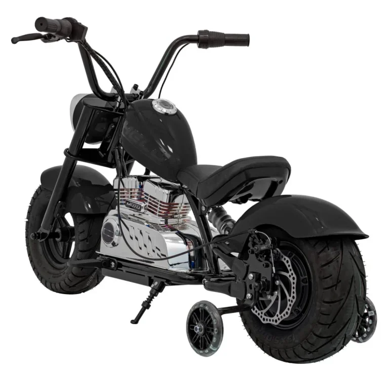 Crni Motocikl Chopper Warrior, Crna Motor Na Akumulator 7
