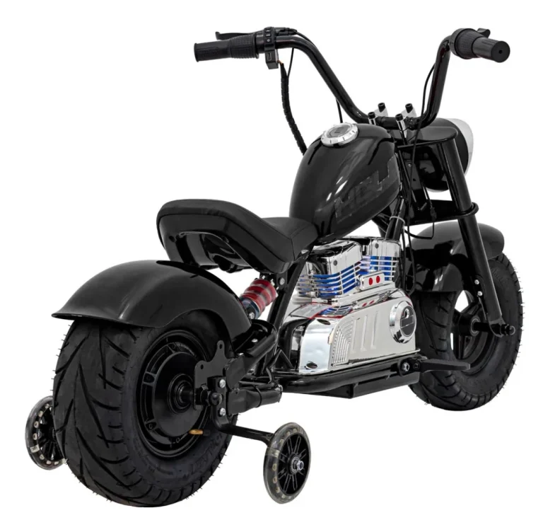 Crni Motocikl Chopper Warrior, Crna Motor Na Akumulator 9