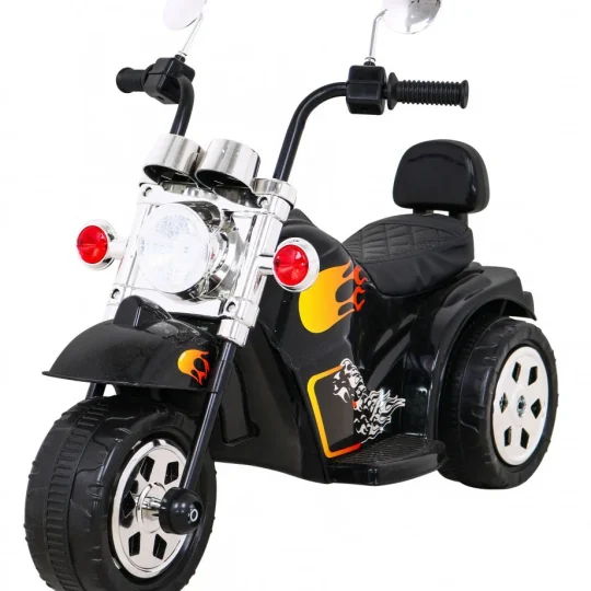 Crni Motocikl Hot Chopper, Crna Motor Na Akumulator 1