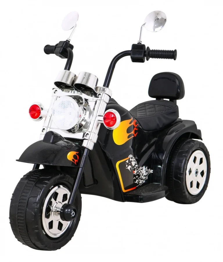 Crni Motocikl Hot Chopper, Crna Motor Na Akumulator 1