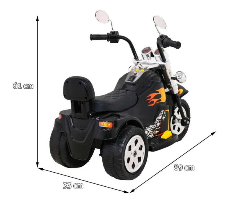 Crni Motocikl Hot Chopper, Crna Motor Na Akumulator 2