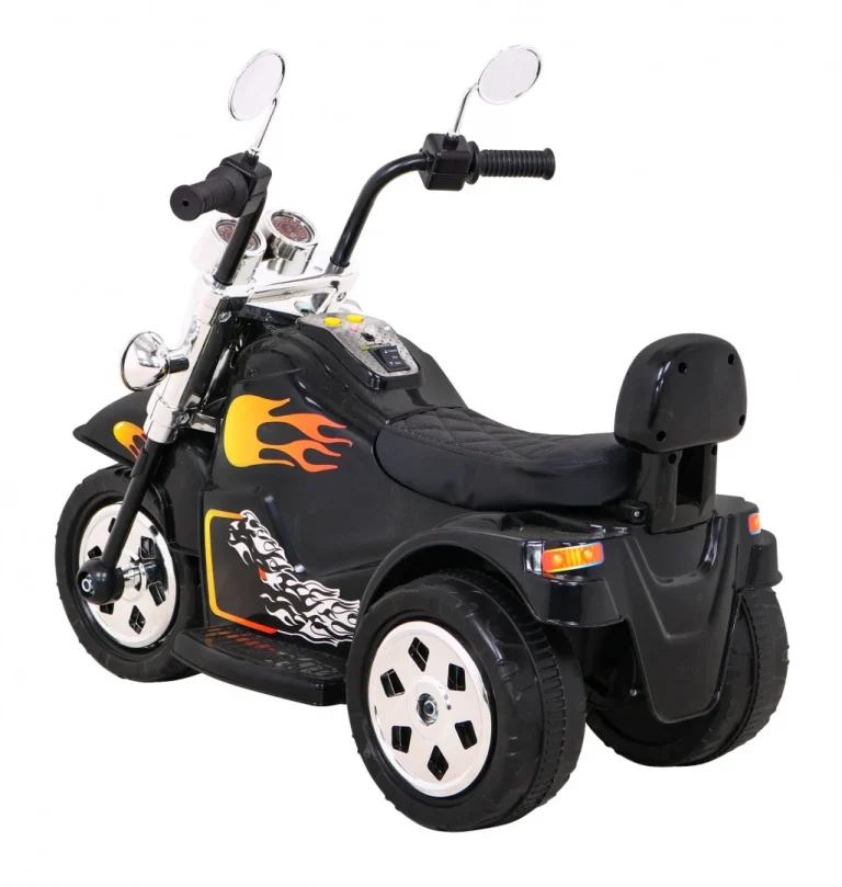 Crni Motocikl Hot Chopper, Crna Motor Na Akumulator 5