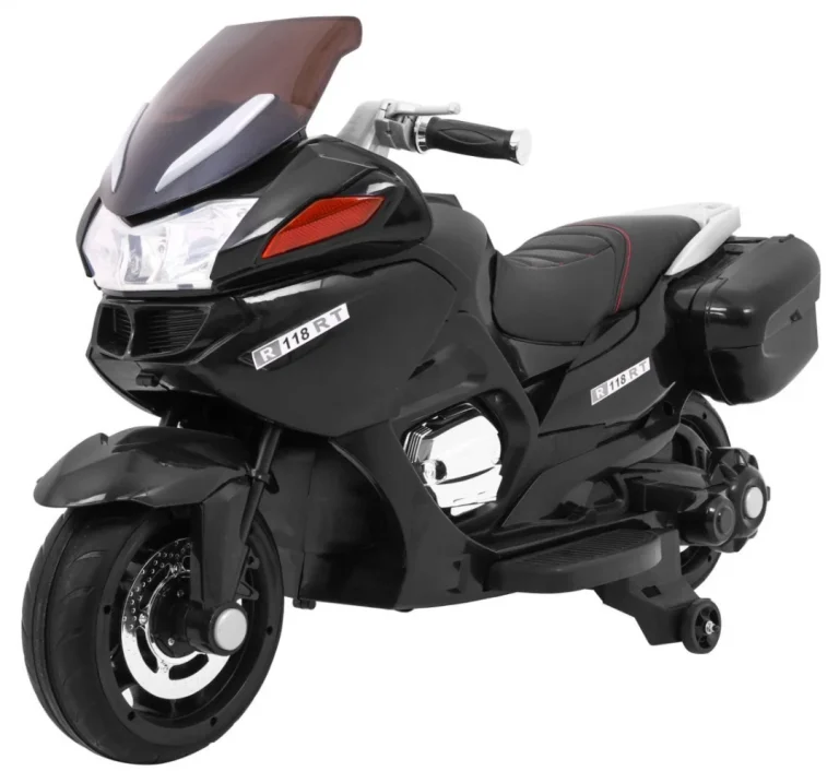 Crni Trkački Motocikl, Crna Motor Na Akumulator 1
