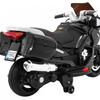 Crni Trkački Motocikl, Crna Motor Na Akumulator 11