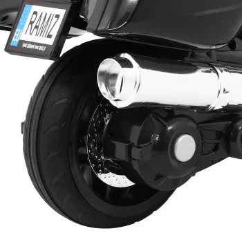 Crni Trkački Motocikl, Crna Motor Na Akumulator 16