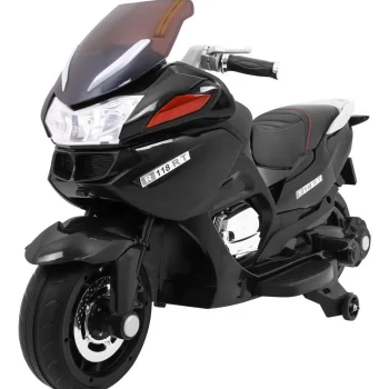 Crni Trkački Motocikl, Crna Motor Na Akumulator 2