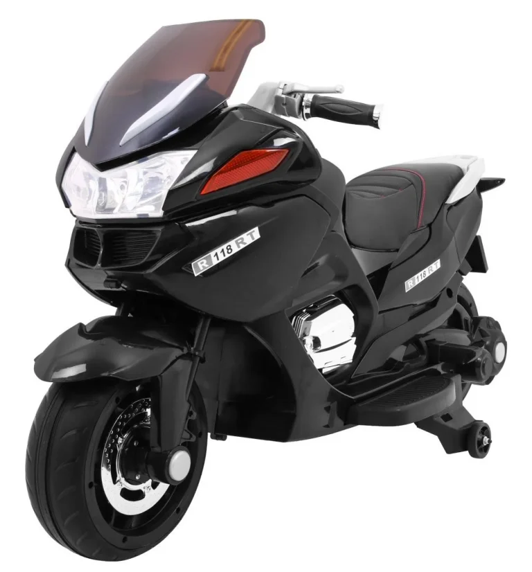 Crni Trkački Motocikl, Crna Motor Na Akumulator 2