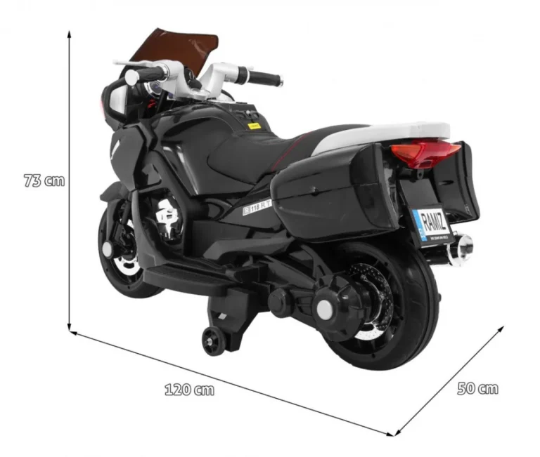 Crni Trkački Motocikl, Crna Motor Na Akumulator 3