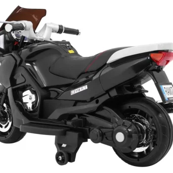 Crni Trkački Motocikl, Crna Motor Na Akumulator 4