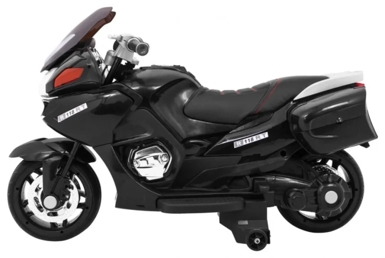 Crni Trkački Motocikl, Crna Motor Na Akumulator 6