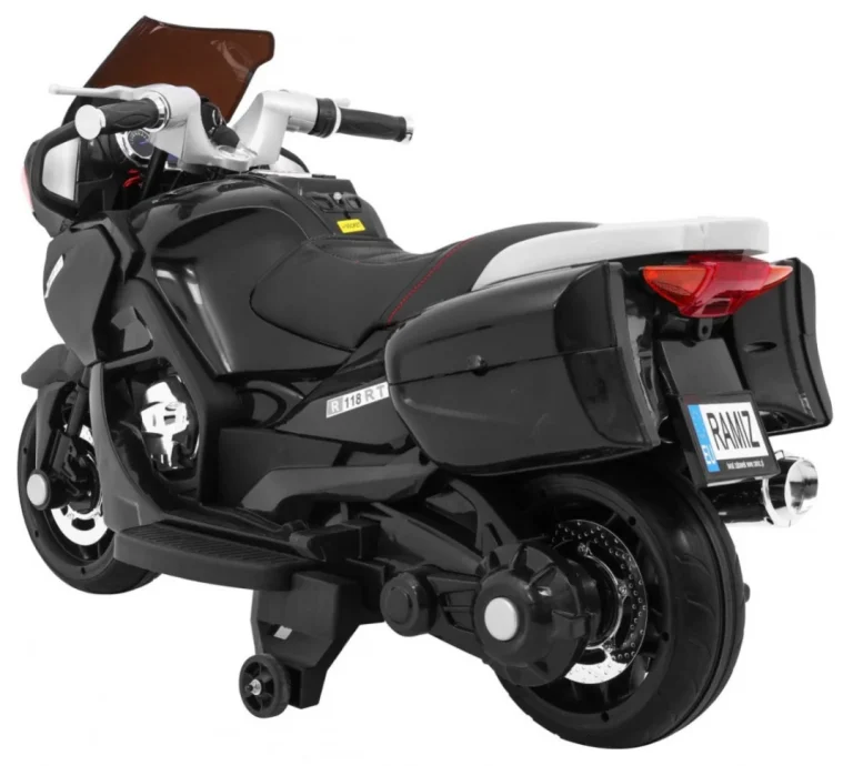 Crni Trkački Motocikl, Crna Motor Na Akumulator 7