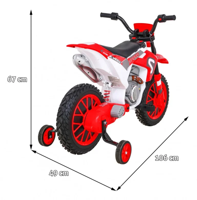 Cross Super Speed Crveni Motocikl, Crvena Motor Na Akumulator 2