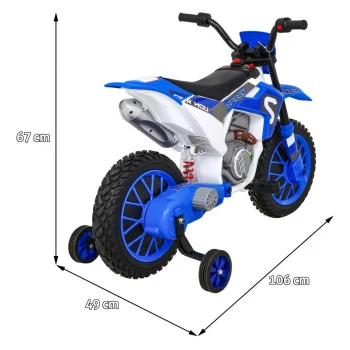 Cross Super Speed Plavi Motocikl, Plava Motor Na Akumulator 2