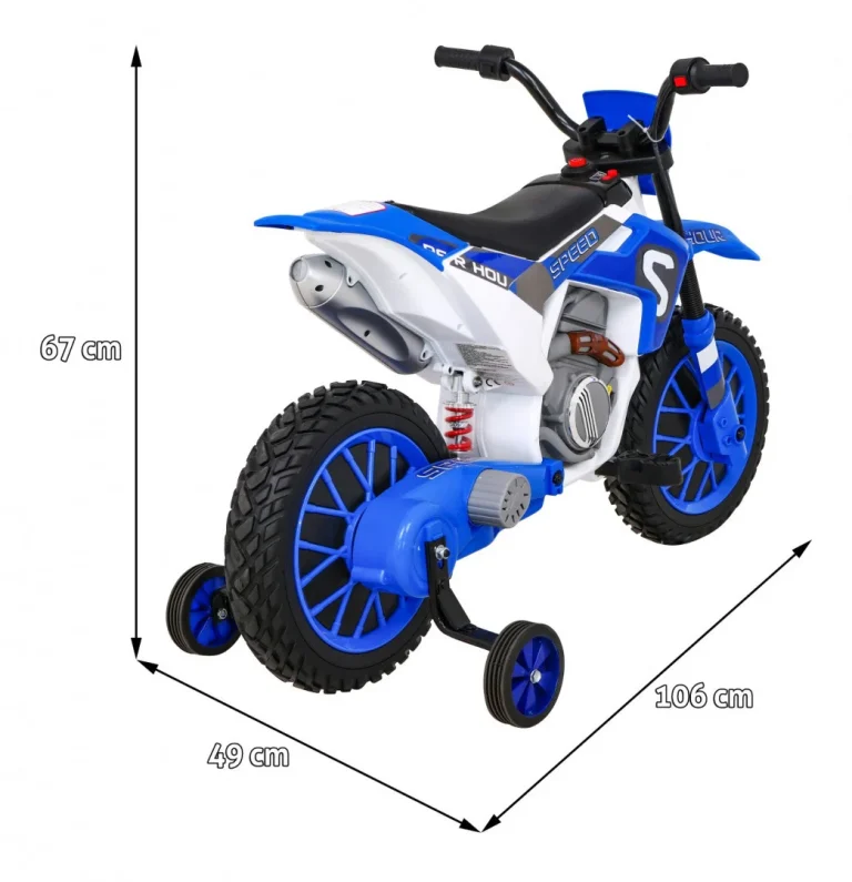 Cross Super Speed Plavi Motocikl, Plava Motor Na Akumulator 2