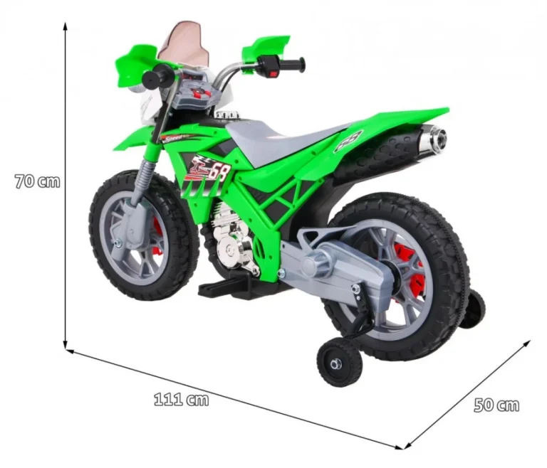 Cross Motocikl Na Akumulator, Zeleni Motor Na Akumulator 2
