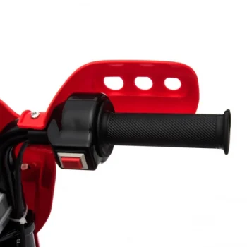 Cross Motocikl Za Djecu Na Baterije, Crveni + Pomoćni Kotači + Led Zvukovi, Crvena Motor Na Akumulator 16