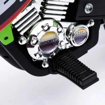 Cross Motocikl Za Djecu Na Baterije, Zelena Boja + Pomoćni Kotači + Led Zvukovi Motor Na Akumulator 13