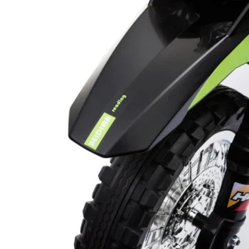 Cross Motocikl Za Djecu Na Baterije, Zelena Boja + Pomoćni Kotači + Led Zvukovi Motor Na Akumulator 15