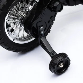 Cross Motocikl Za Djecu Na Baterije, Zelena Boja + Pomoćni Kotači + Led Zvukovi Motor Na Akumulator 18