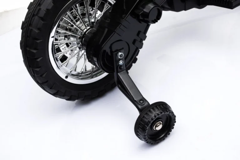 Cross Motocikl Za Djecu Na Baterije, Zelena Boja + Pomoćni Kotači + Led Zvukovi Motor Na Akumulator 18