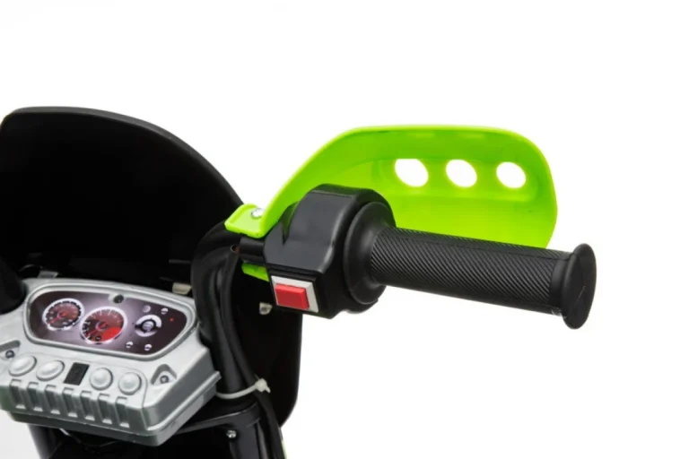Cross Motocikl Za Djecu Na Baterije, Zelena Boja + Pomoćni Kotači + Led Zvukovi Motor Na Akumulator 19