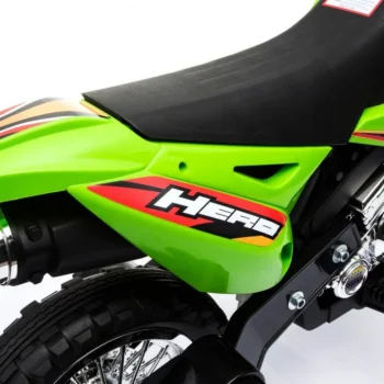 Cross Motocikl Za Djecu Na Baterije, Zelena Boja + Pomoćni Kotači + Led Zvukovi Motor Na Akumulator 20
