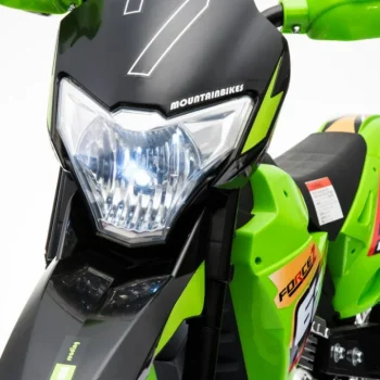 Cross Motocikl Za Djecu Na Baterije, Zelena Boja + Pomoćni Kotači + Led Zvukovi Motor Na Akumulator 23
