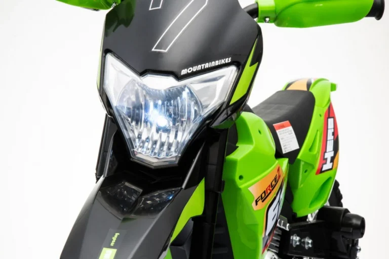 Cross Motocikl Za Djecu Na Baterije, Zelena Boja + Pomoćni Kotači + Led Zvukovi Motor Na Akumulator 23