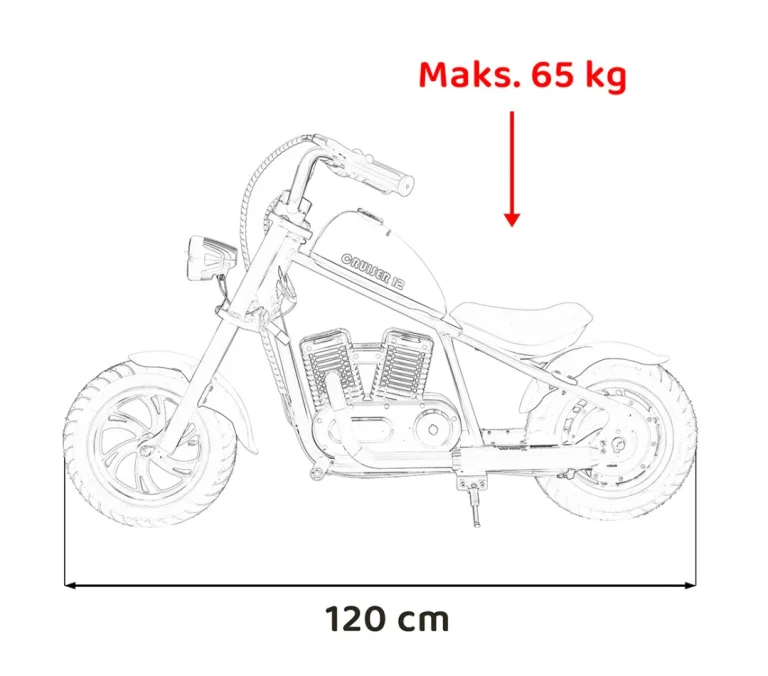 Cruiser 12 Narančasto Motorno Vozilo Motor Na Akumulator 3
