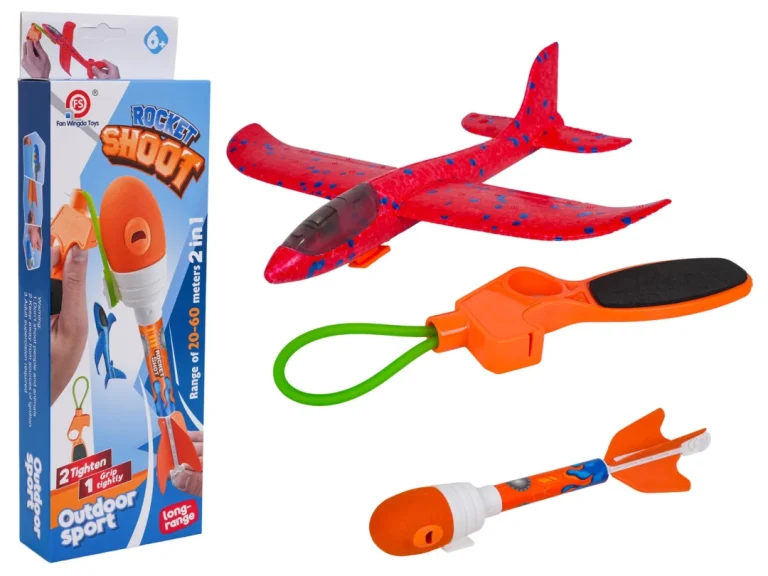 Crveni 2 U 1 Set Aviona S Lanserom 1