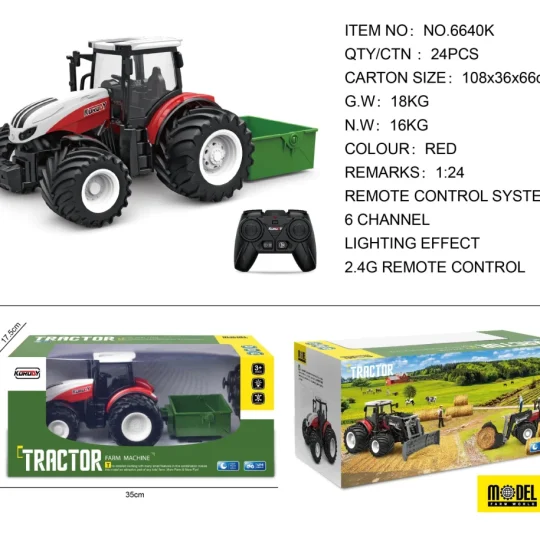 Crveni R/c Traktor + Pribor 1