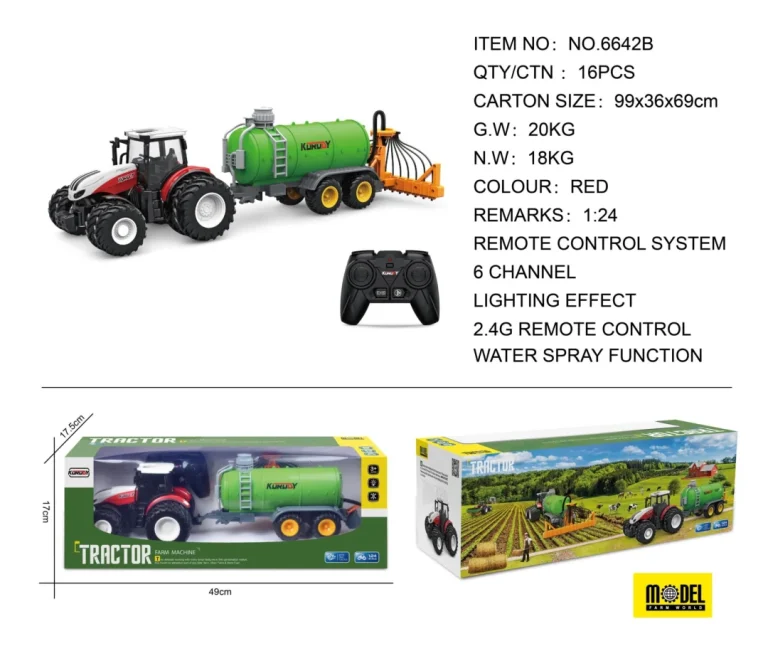 Crveni R/c Traktor S Cisternom 1