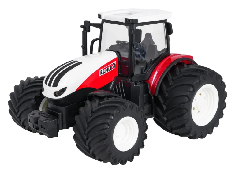 Crveni R/c Traktor S Plugom 1:24 10