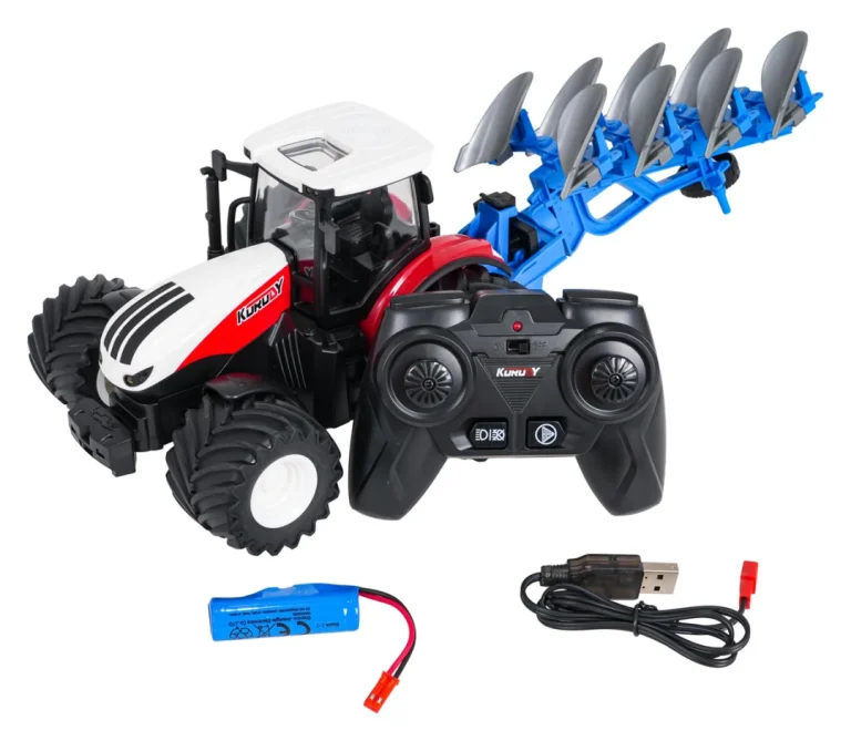 Crveni R/c Traktor S Plugom 1:24 2
